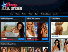 Tablet Screenshot of partyallstar.com